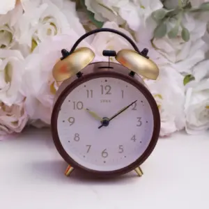 Gold bell clock