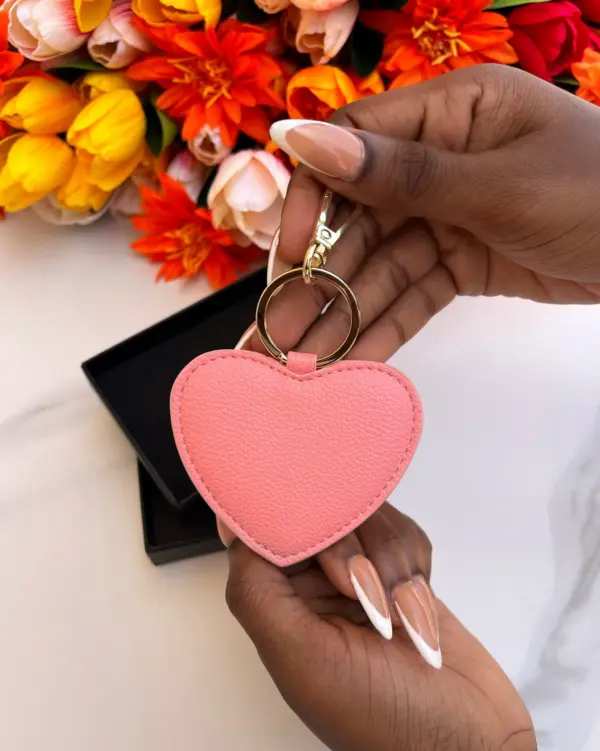 Leather Heart Keyholder
