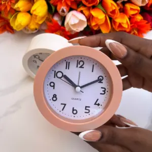 Round Bedside Clock